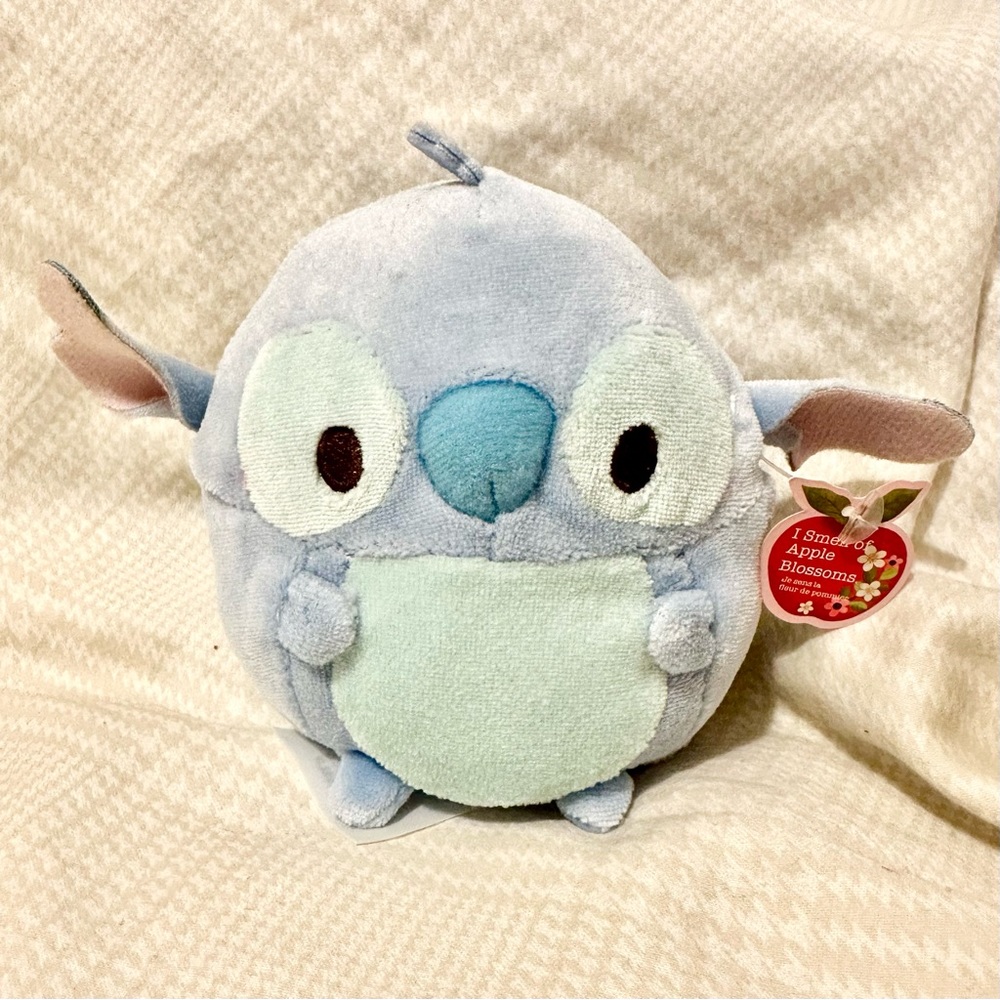 Brand New 4” Disney Store Ufufy Apple Blossom Scented Stitch Plush Toy
